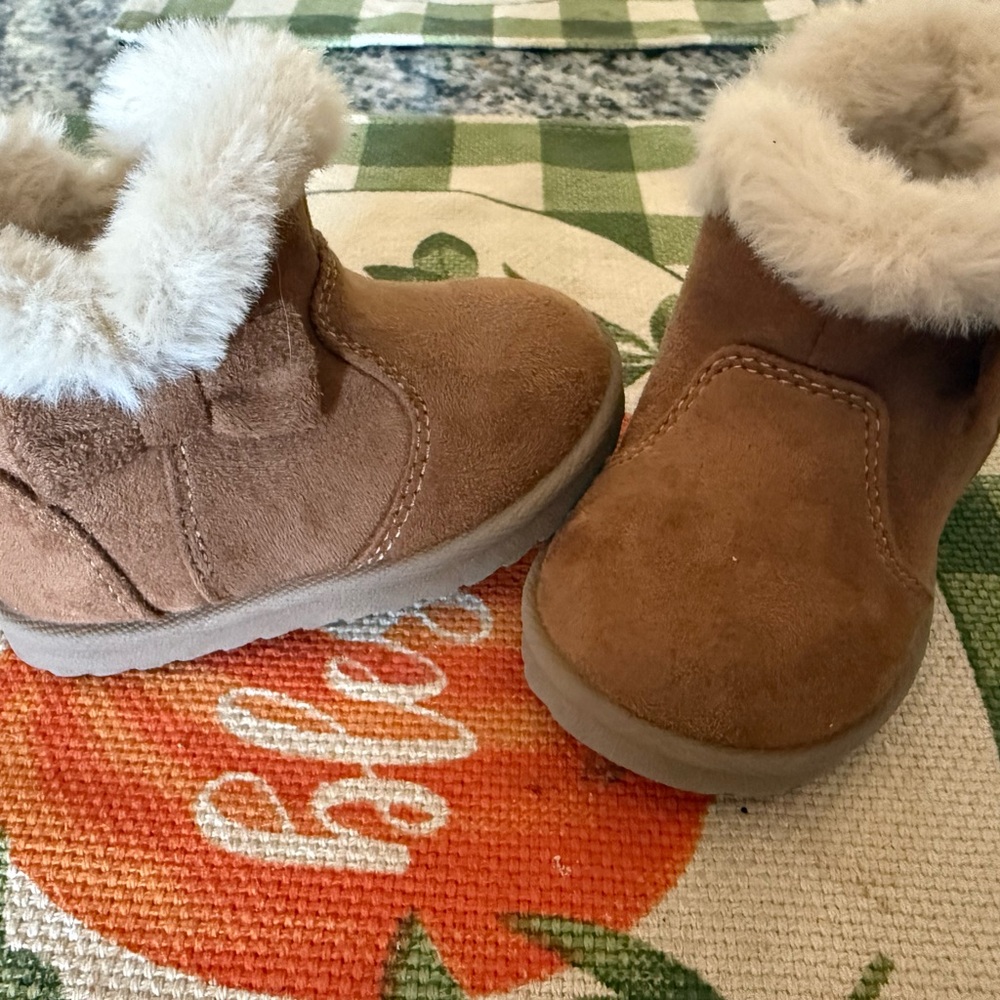 Cozy Brown Kids Boots